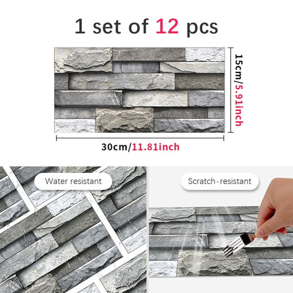 Marble Wall Stickers Home Decoration Self-adhesive Wallpaper, Kitchen Bathroom Backsplash PVC Removable Without Leaving Glue