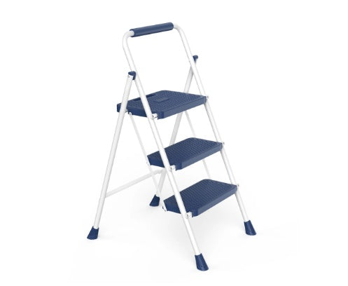 Household Portable 3-layer Step Ladder, With Safety Buckle Stable And Safe