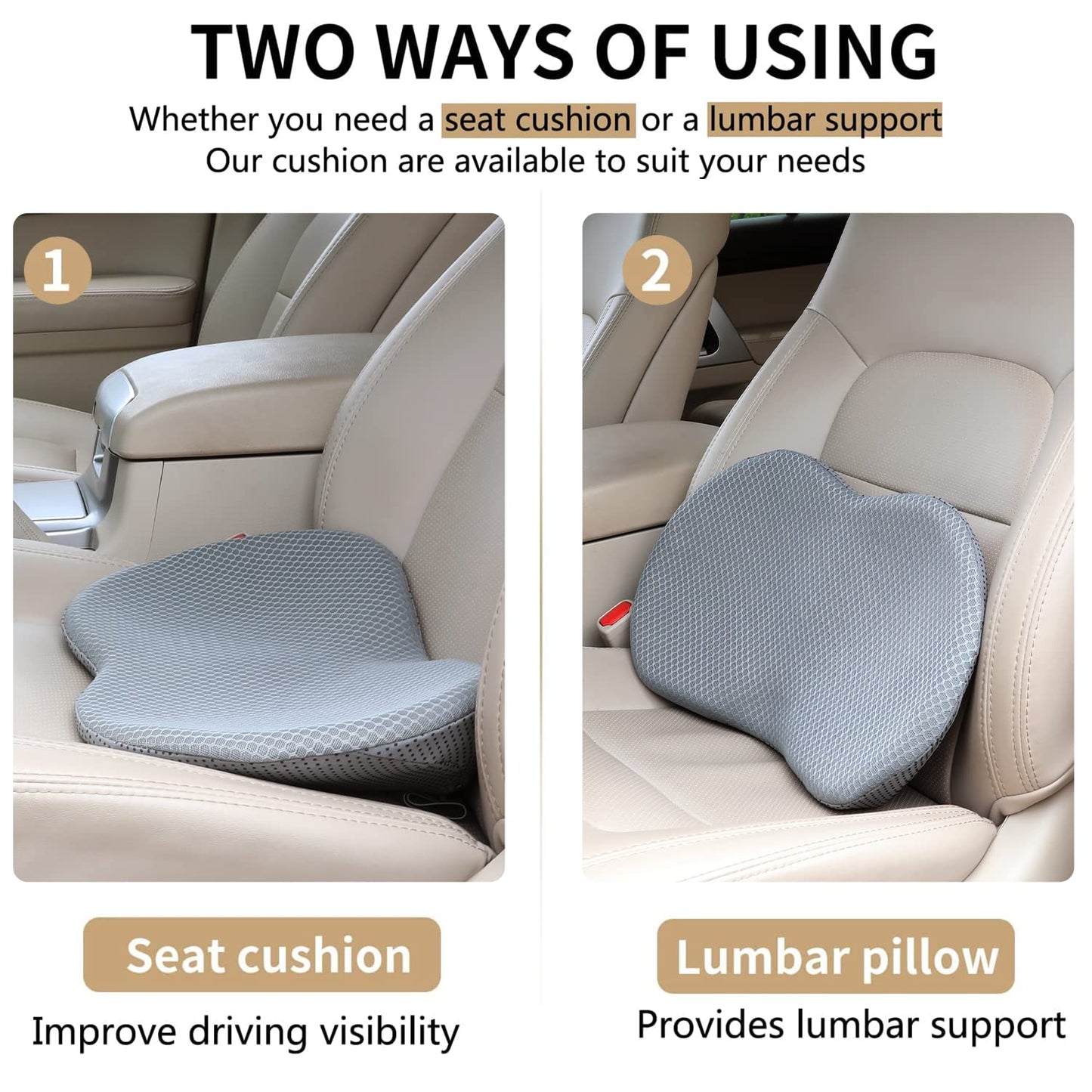 Car Seat Cushion Is Thickened And The Main Driver Increased