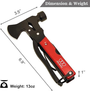 HEPU - 13-in-1 Multifunction Stainless Steel Axe Tool Hammer